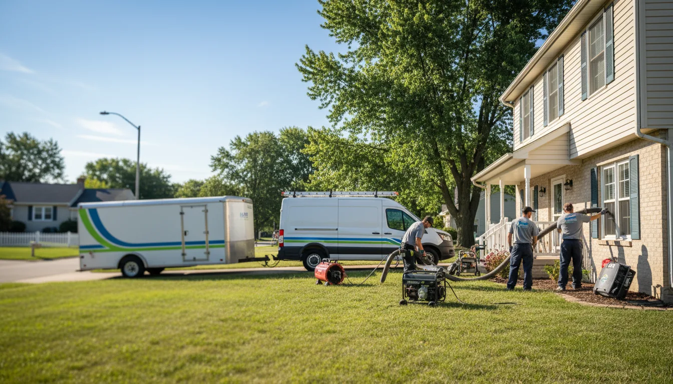 Flooded Basement Restoration And Cleanup With Repair in Middlebranch, OH near me